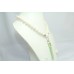 Designer Women 925 Sterling Silver Fresh Water Pearl and Green Jade necklace